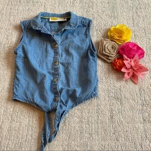 Mini Boden | Denim tie tank